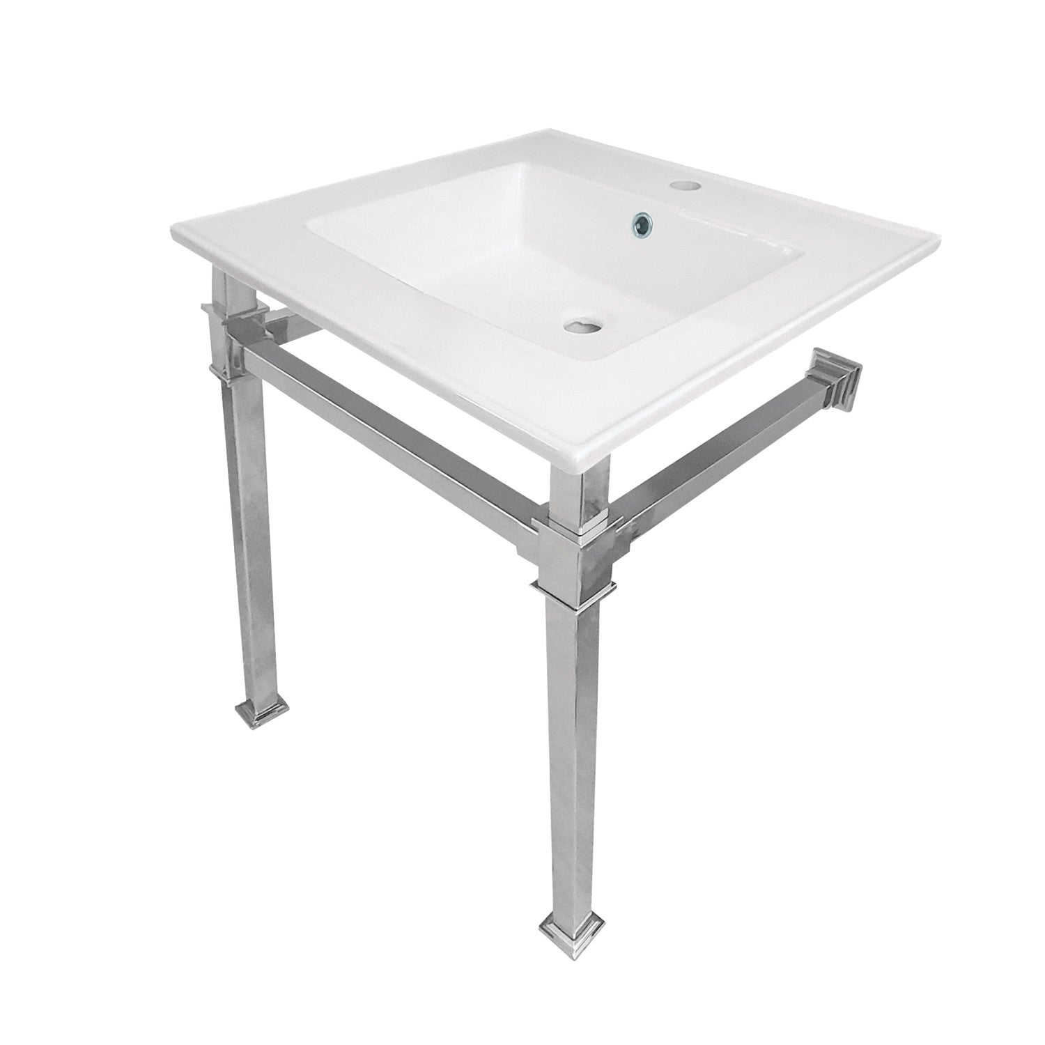 Kingston Brass Monarch lavabo consola — Cromo Pulido