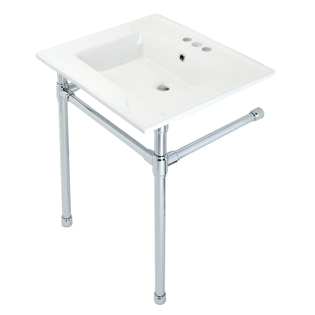 Kingston Brass Dreyfuss lavabo consola — Cromo Pulido