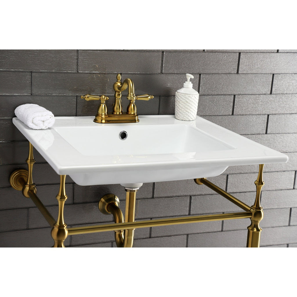 Kingston Brass Edwardian lavabo consola — vista