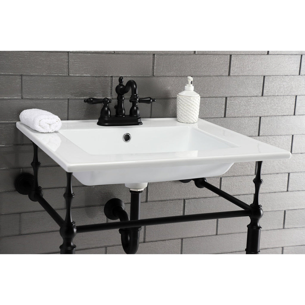 Kingston Brass Edwardian lavabo consola — vista