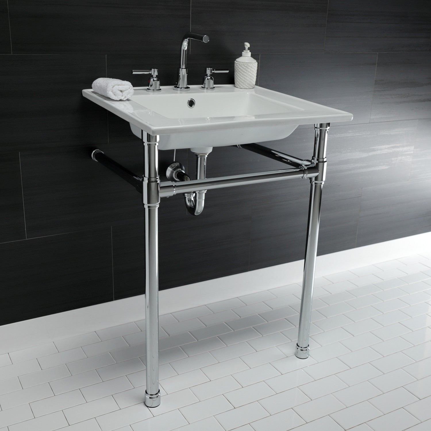 Kingston Brass Dreyfuss lavabo consola — vista