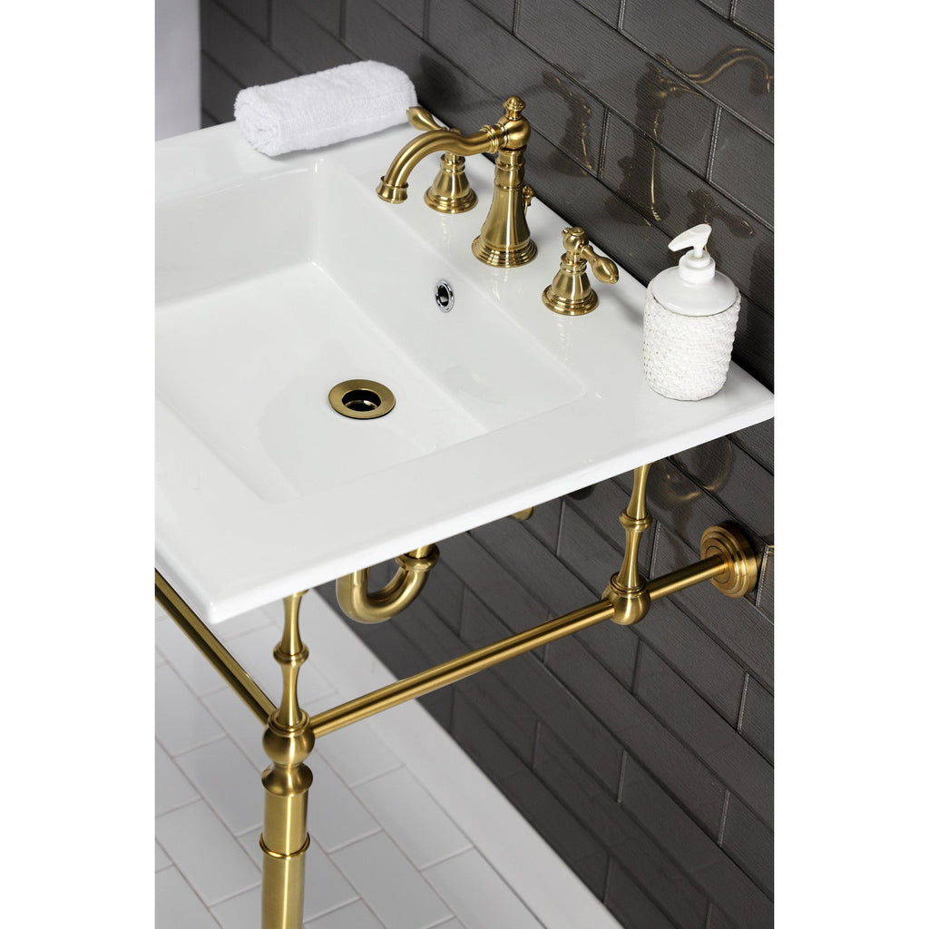 Kingston Brass Edwardian lavabo consola — vista