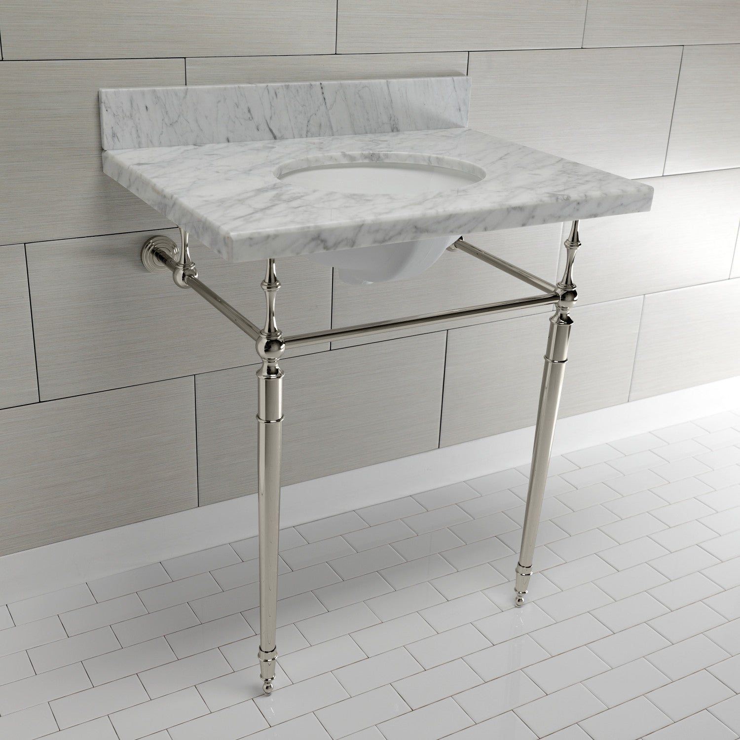 Kingston Brass Edwardian lavabo consola — vista