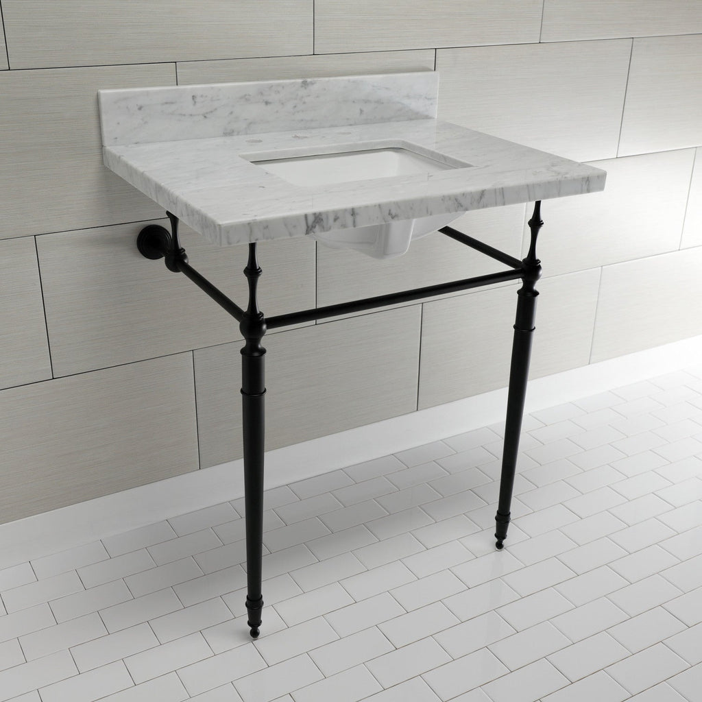 Kingston Brass Edwardian lavabo consola — vista