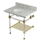 Kingston Brass Templeton lavabo consola — Latón Cepillado