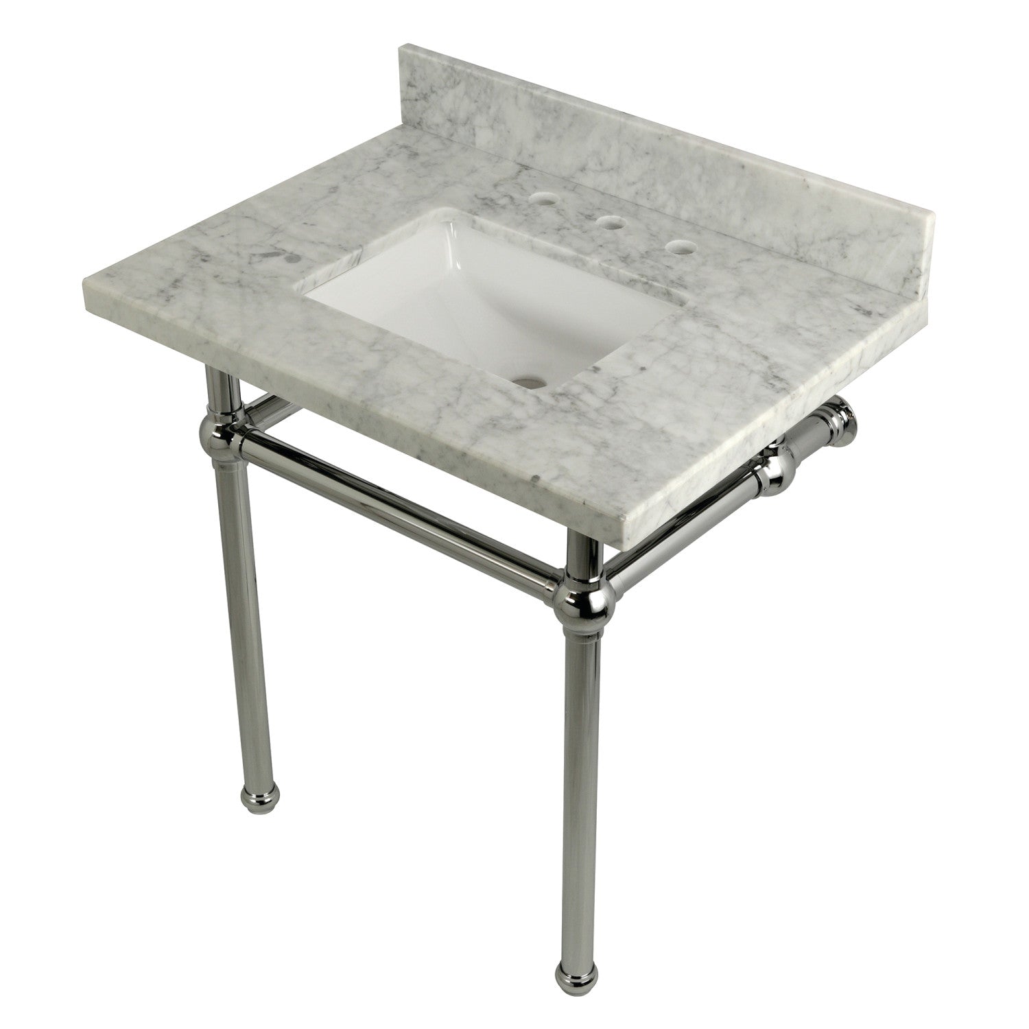 Kingston Brass Templeton lavabo consola — Cromo Pulido