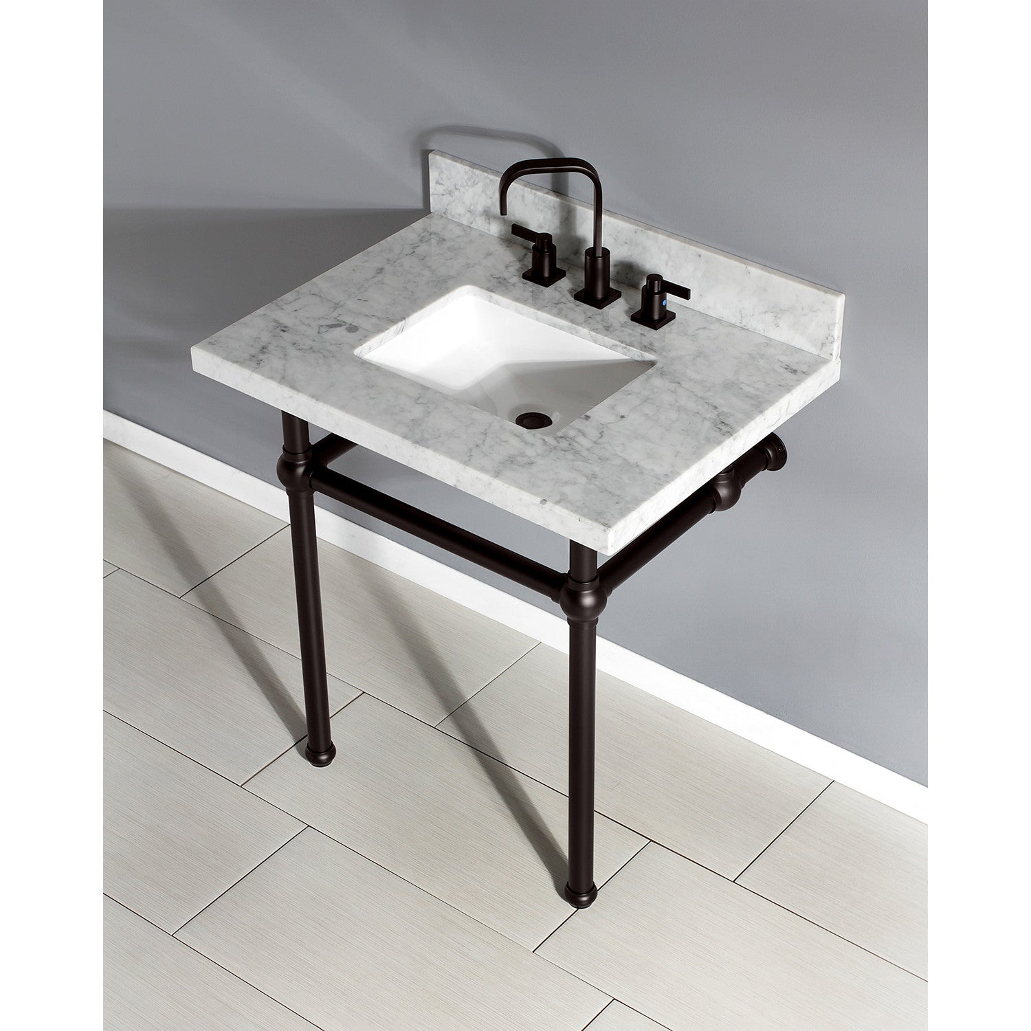 Kingston Brass Templeton lavabo consola — vista