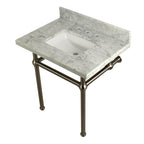 Kingston Brass Templeton lavabo consola — Níquel Cepillado