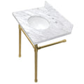 Kingston Brass Dreyfuss lavabo consola — Latón Cepillado