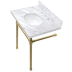 Kingston Brass Dreyfuss lavabo consola — Latón Cepillado