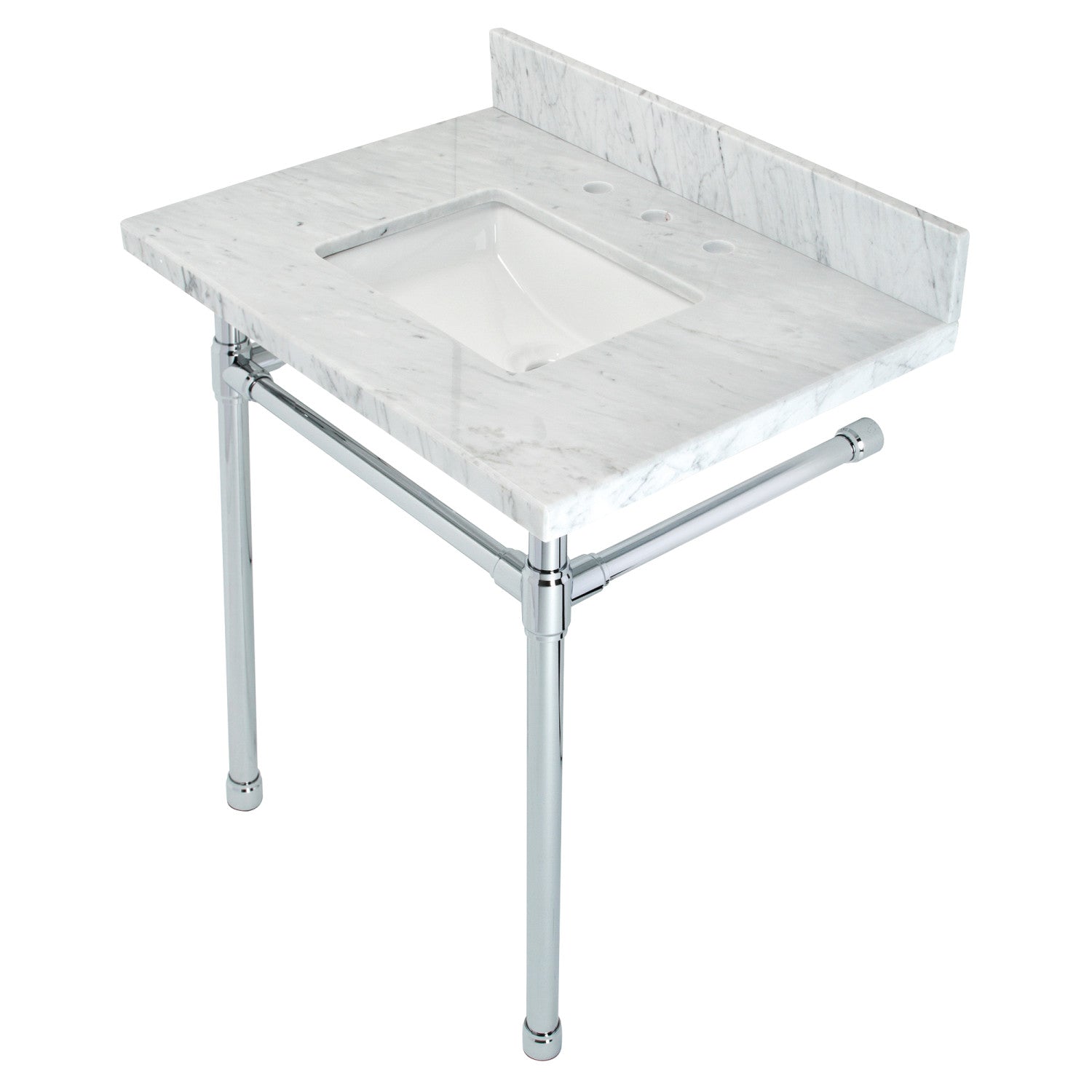 Kingston Brass Dreyfuss lavabo consola — Cromo Pulido