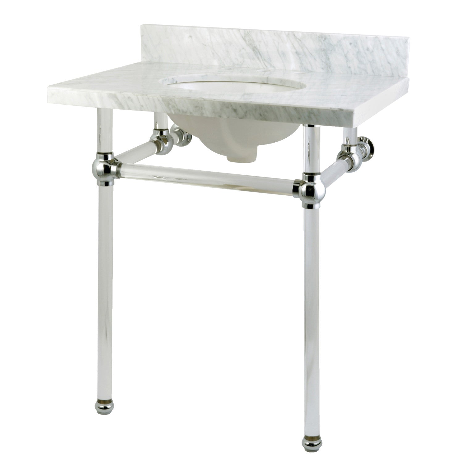 Kingston Brass Templeton lavabo consola — Cromo Pulido