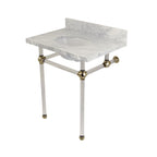 Kingston Brass Templeton lavabo consola — Níquel Pulido