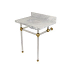 Kingston Brass Templeton lavabo consola — Latón Cepillado