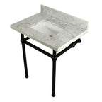 Kingston Brass Templeton lavabo consola — Negro Mate