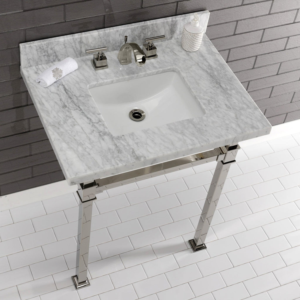 Kingston Brass Monarch lavabo consola — vista