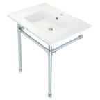 Kingston Brass Dreyfuss lavabo consola — Cromo Pulido