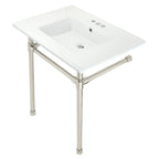 Kingston Brass Dreyfuss lavabo consola — Níquel Pulido