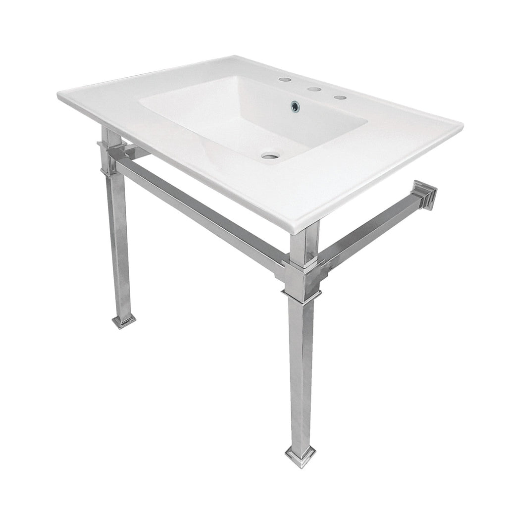 Kingston Brass Monarch lavabo consola — Cromo Pulido