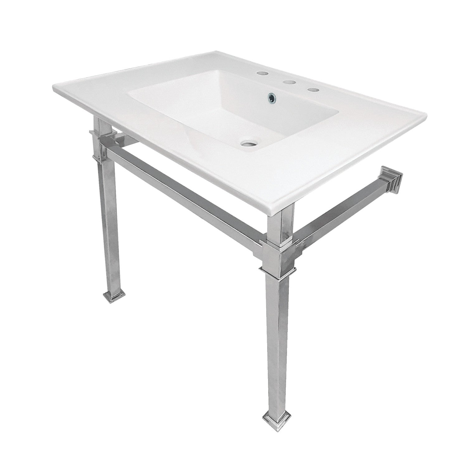 Kingston Brass Monarch lavabo consola — Cromo Pulido