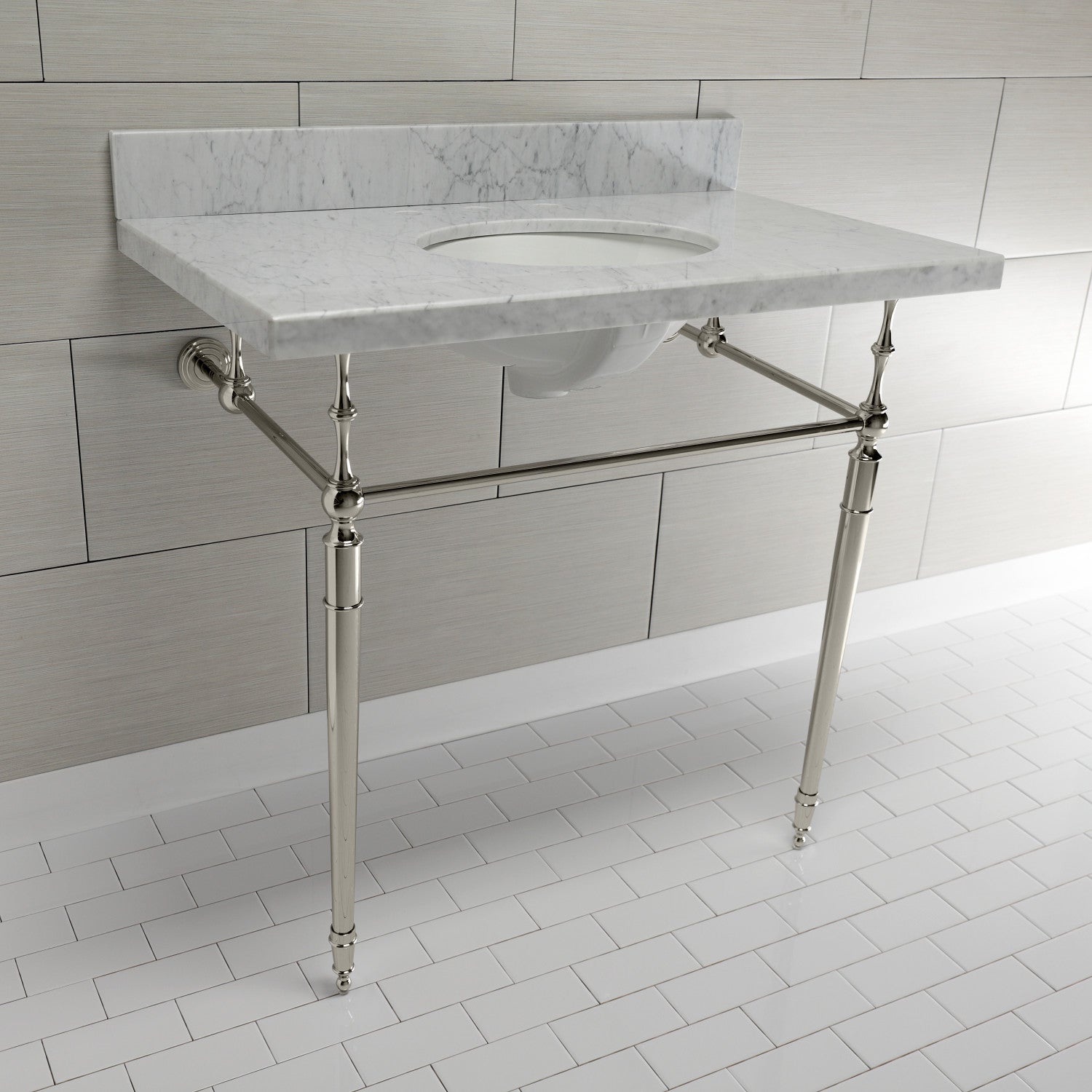 Kingston Brass Edwardian lavabo consola — vista