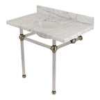 Kingston Brass Templeton lavabo consola — Níquel Cepillado