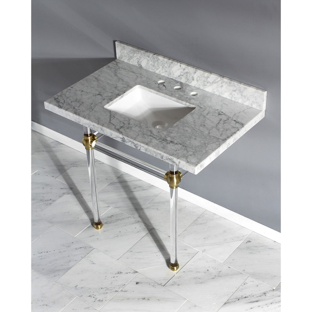 Kingston Brass Templeton lavabo consola — vista