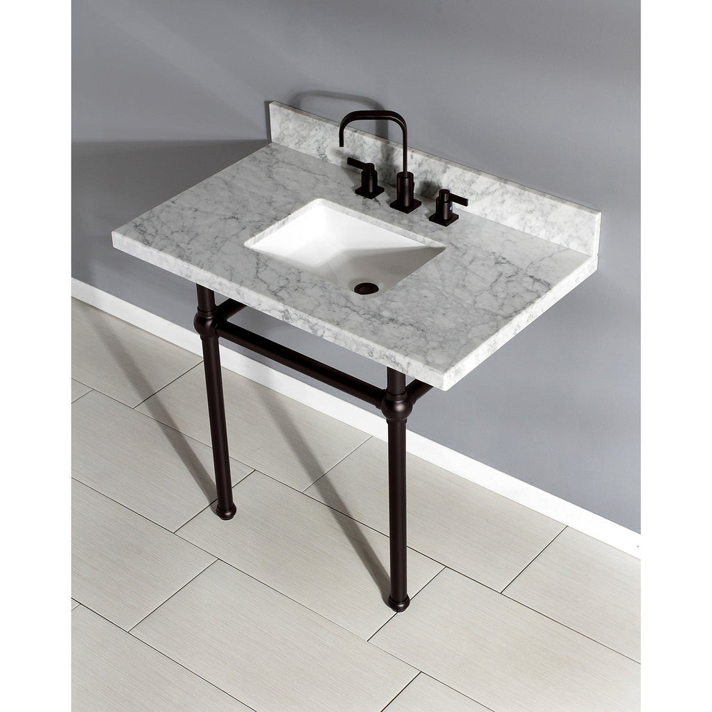 Kingston Brass Templeton lavabo consola — vista