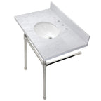 Kingston Brass Dreyfuss lavabo consola — Níquel Pulido