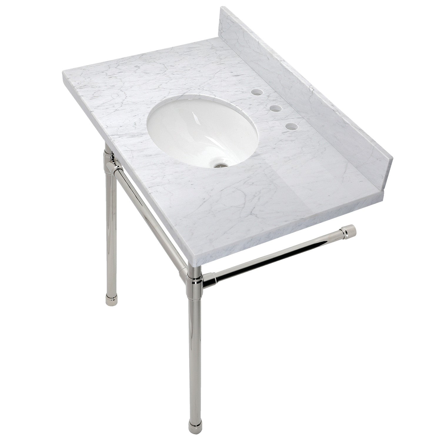 Kingston Brass Dreyfuss lavabo consola — Níquel Pulido