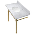Kingston Brass Dreyfuss lavabo consola — Latón Cepillado