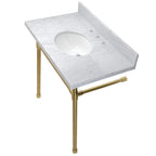 Kingston Brass Dreyfuss lavabo consola — Latón Cepillado