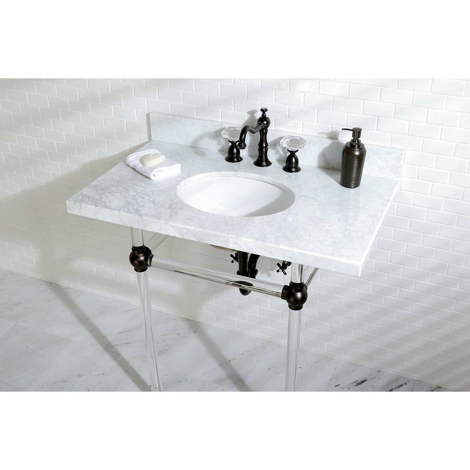 Kingston Brass Templeton lavabo consola — vista