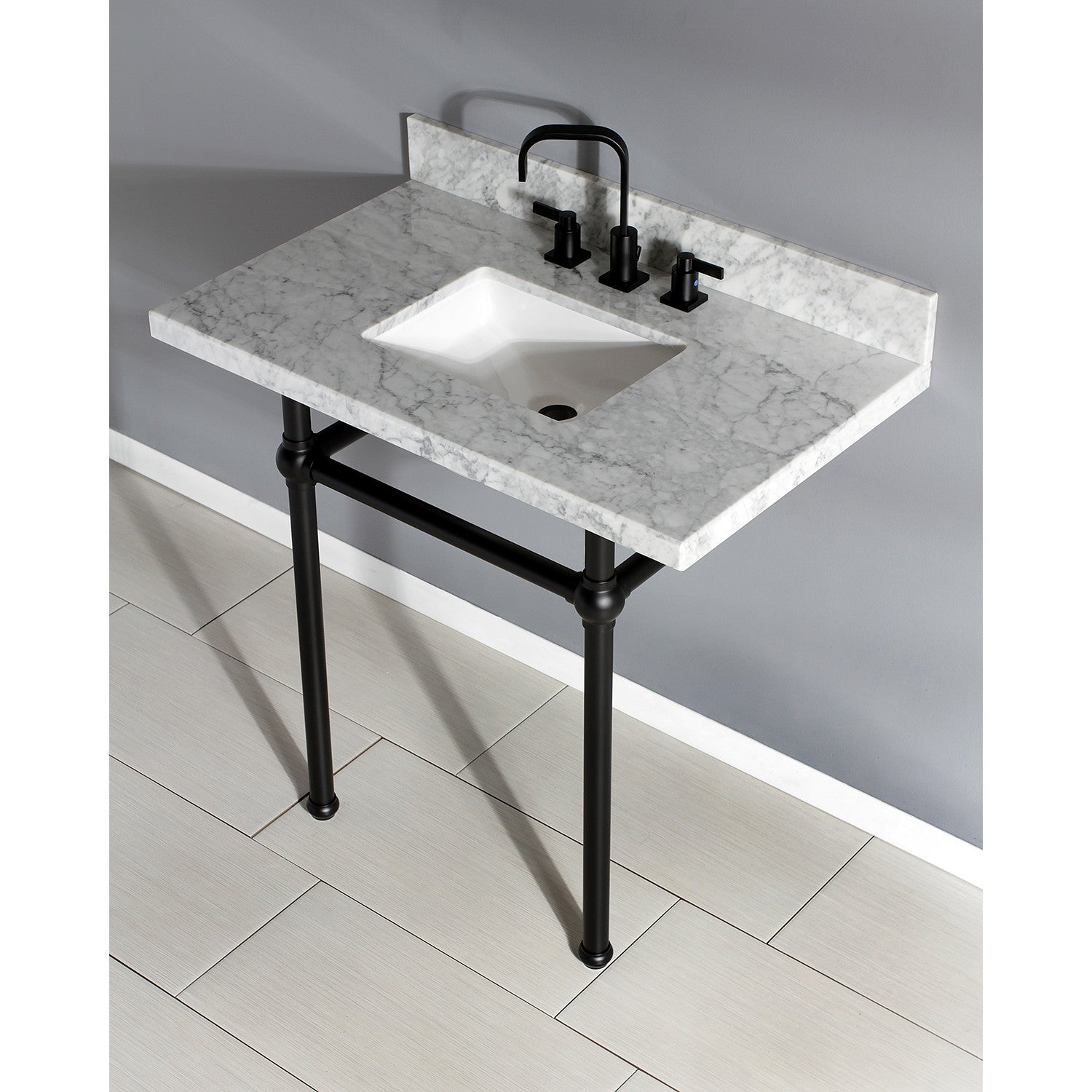 Kingston Brass Templeton lavabo consola — vista