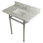 Kingston Brass Templeton lavabo consola — Cromo Pulido