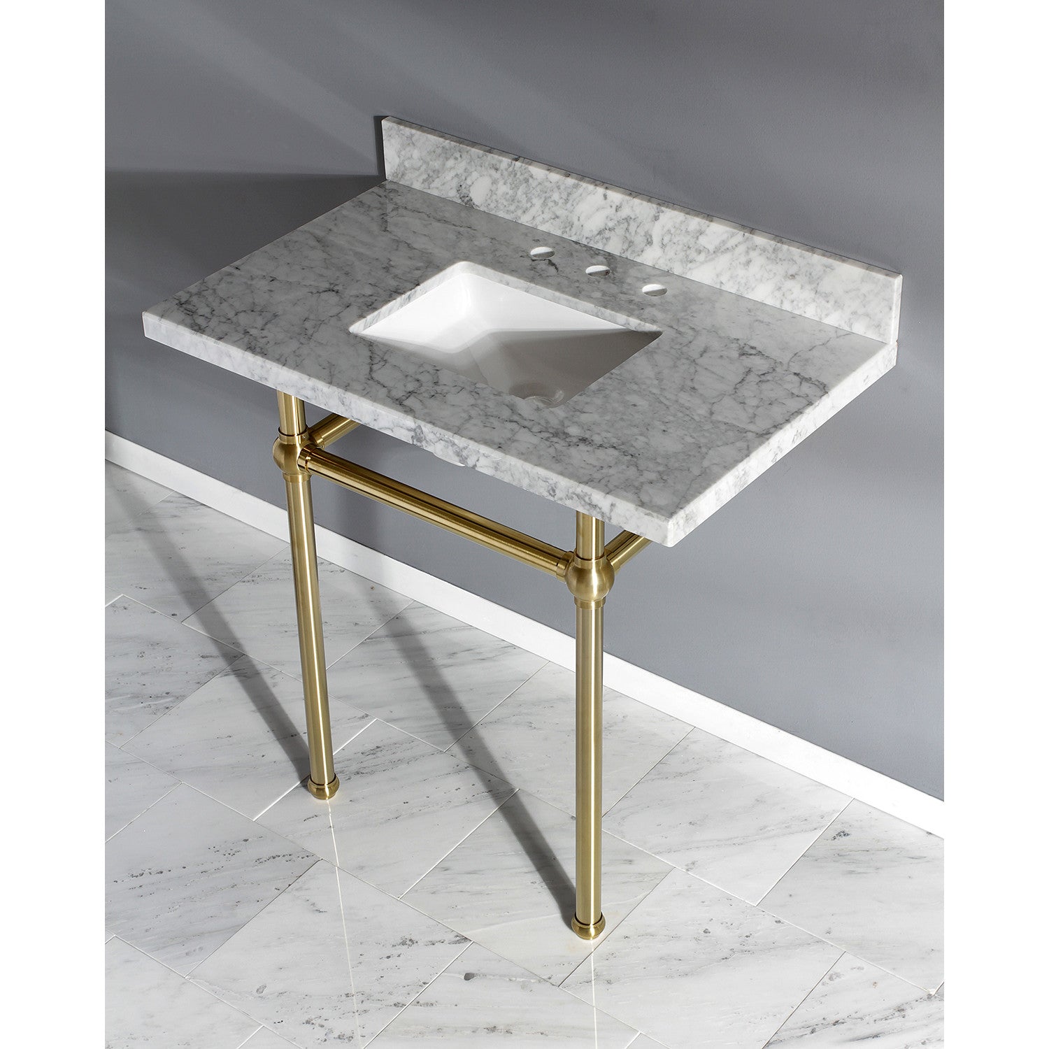Kingston Brass Templeton lavabo consola — vista