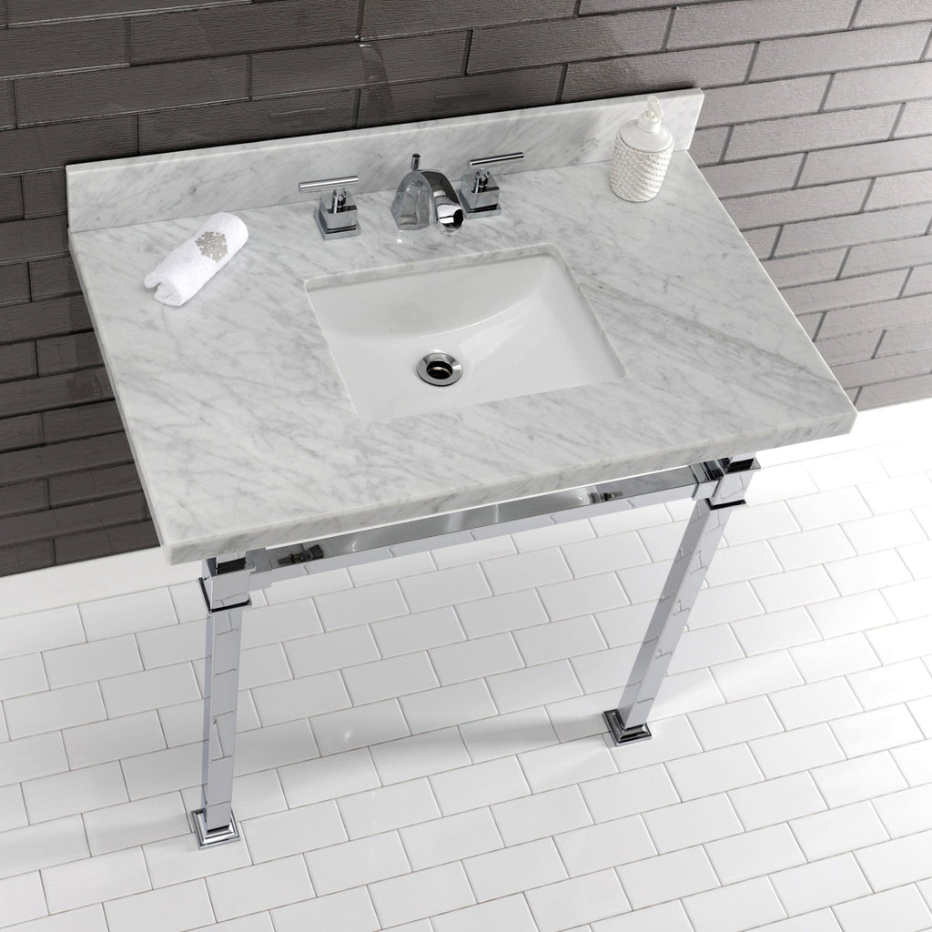 Kingston Brass Monarch lavabo consola — vista