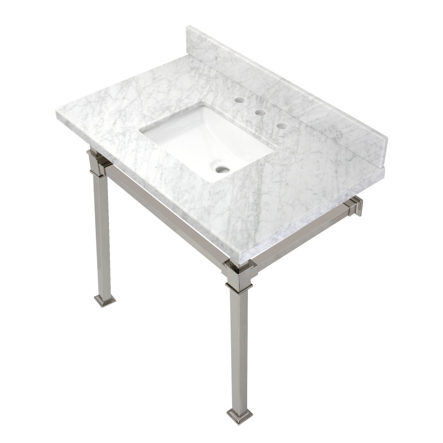 Kingston Brass Monarch lavabo consola — Níquel Pulido
