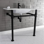 Kingston Brass Monarch lavabo consola — vista