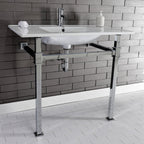 Kingston Brass Monarch lavabo consola — vista