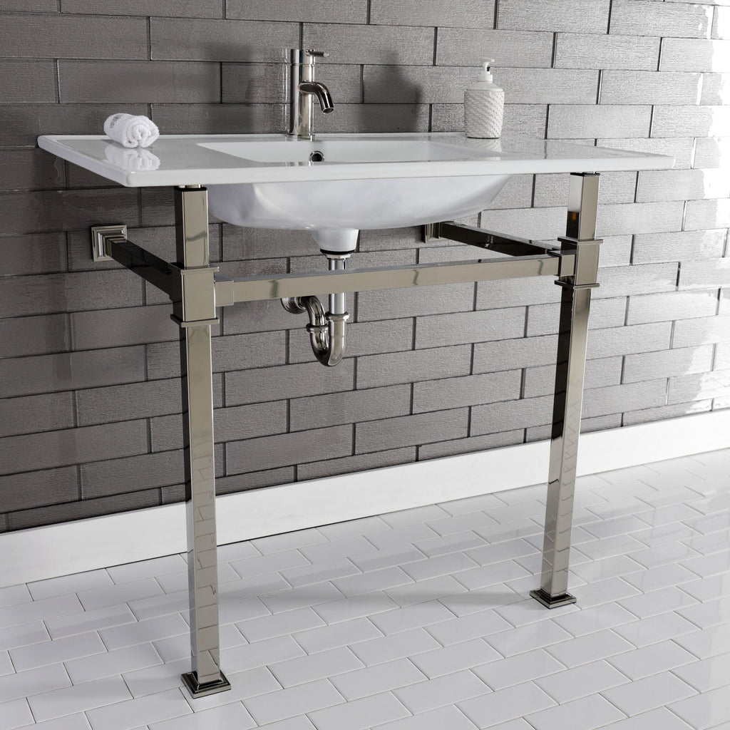 Kingston Brass Monarch lavabo consola — vista
