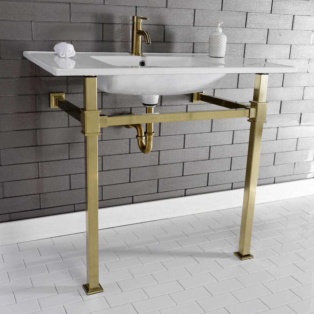 Kingston Brass Monarch lavabo consola — vista