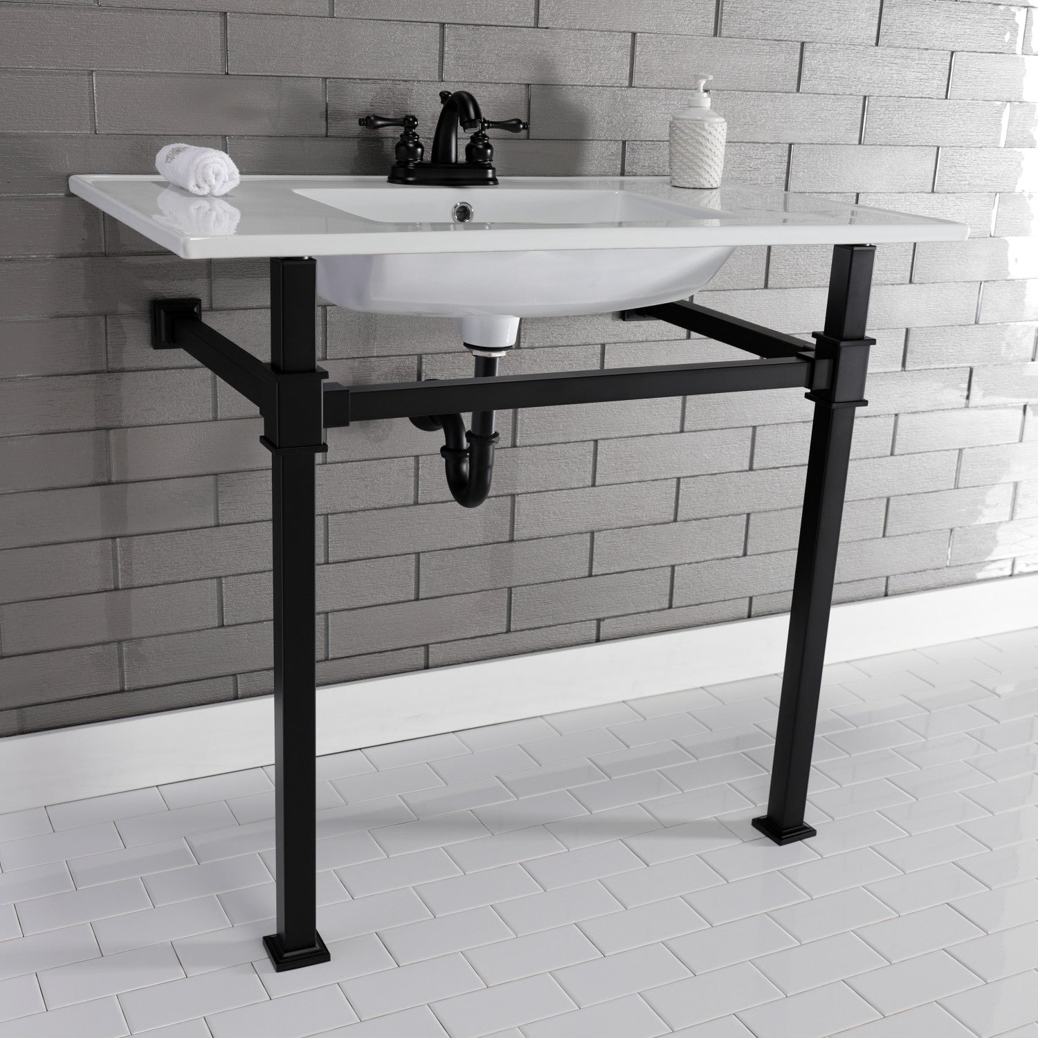 Kingston Brass Monarch lavabo consola — vista