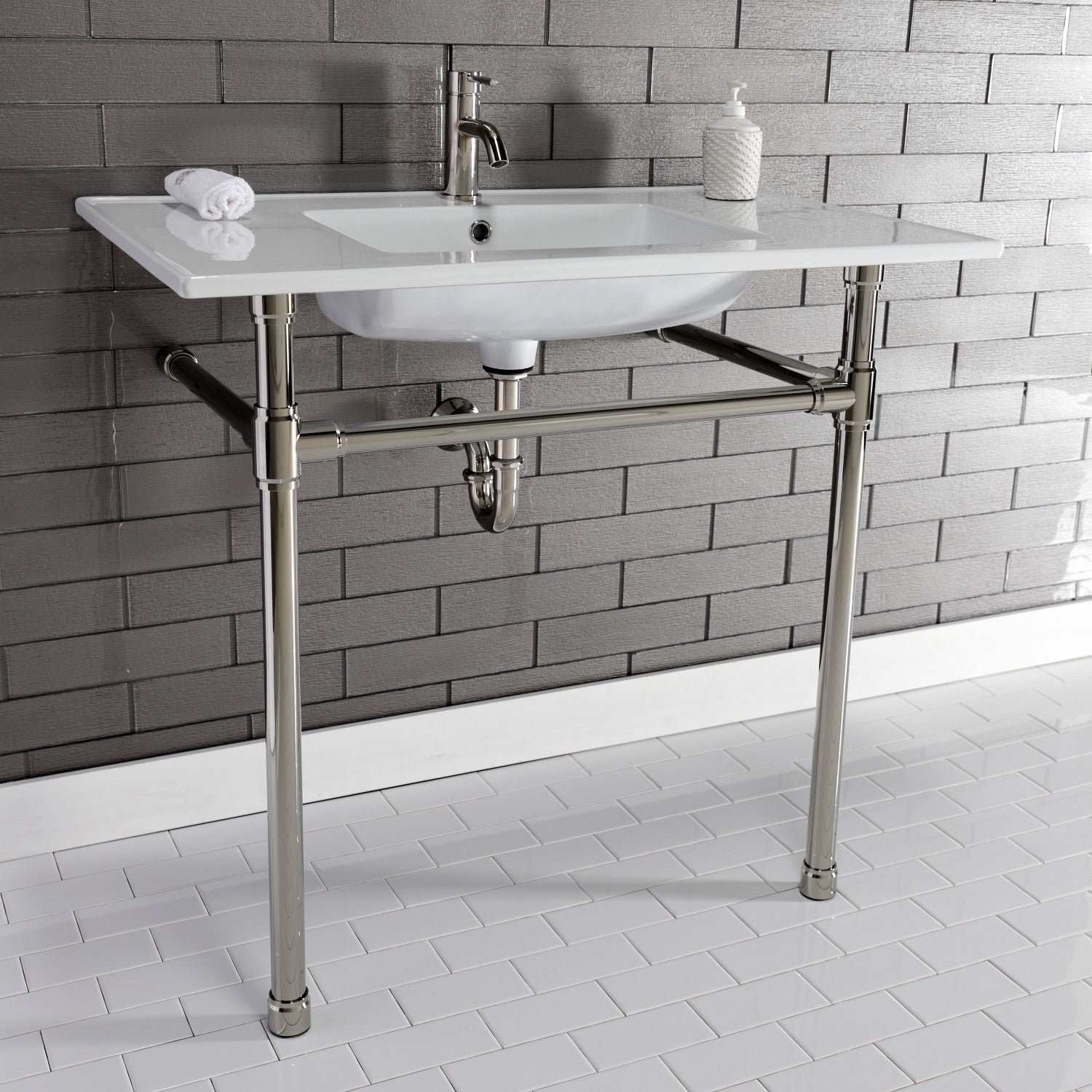 Kingston Brass Dreyfuss lavabo consola — vista