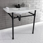 Kingston Brass Dreyfuss lavabo consola — vista