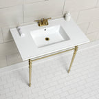 Kingston Brass Edwardian lavabo consola — vista