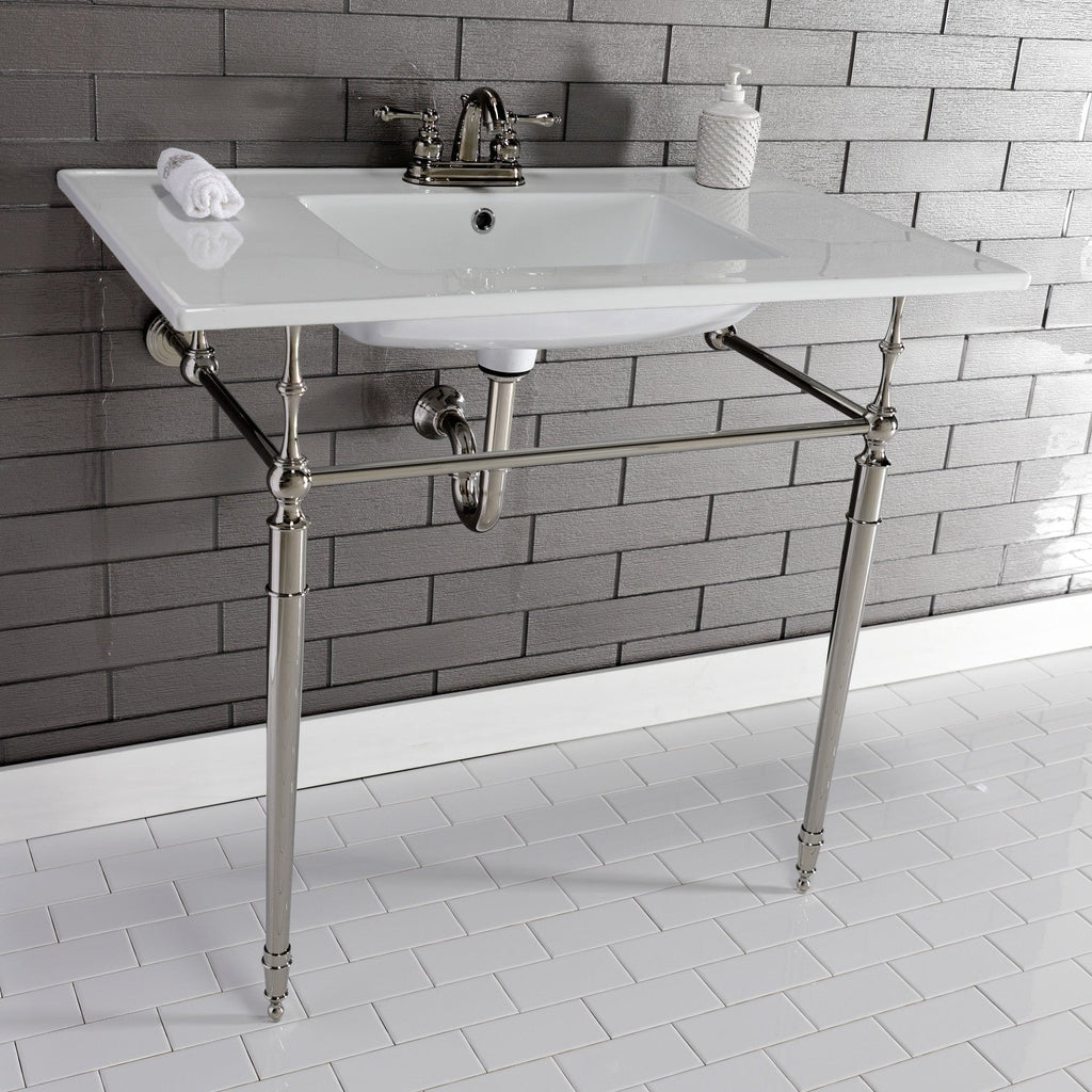Kingston Brass Edwardian lavabo consola — vista
