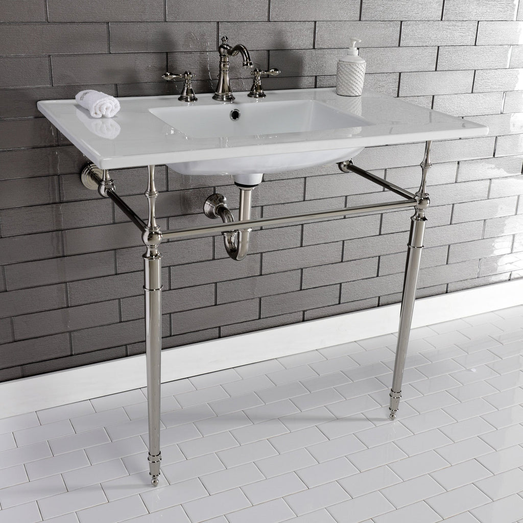 Kingston Brass Edwardian lavabo consola — vista