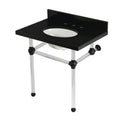 Kingston Brass Templeton lavabo consola — Negro Mate