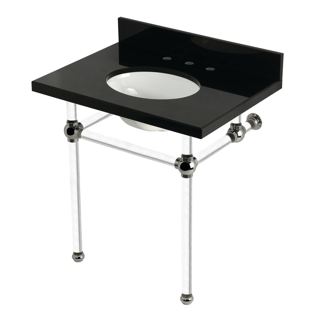 Kingston Brass Templeton lavabo consola — Níquel Pulido